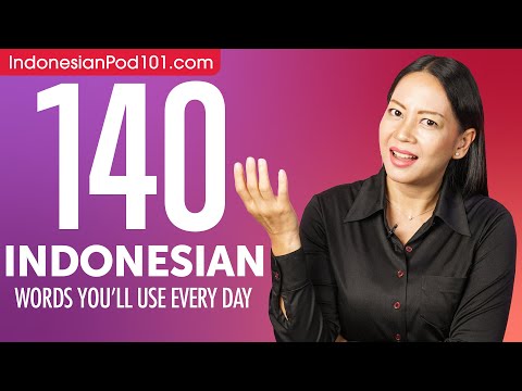 140 Indonesian Words You'll Use Every Day - Basic Vocabulary #54