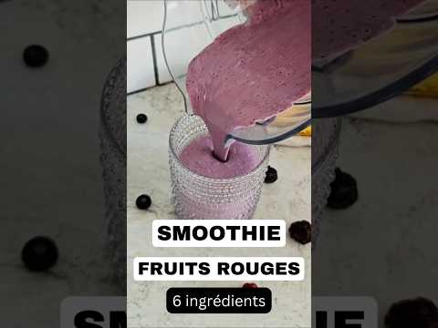 Recette Smoothie fruits rouges et menthe douce