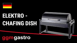 Chafing dish - avec couvercle - Noir