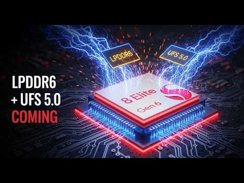 Snapdragon 8 Elite Gen 6: LPDDR6 & UFS 5.0 Are Coming!