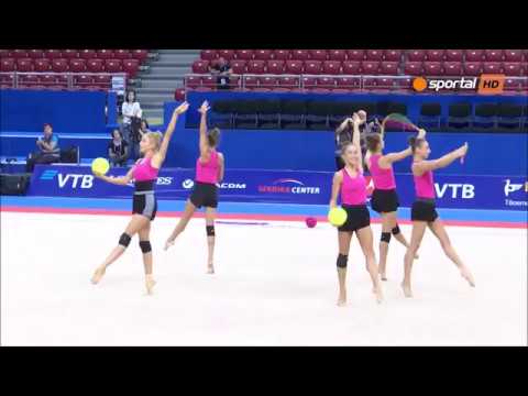 Bulgaria 3 Balls 2 Ropes Podium Training - World Championships Sofia 2018