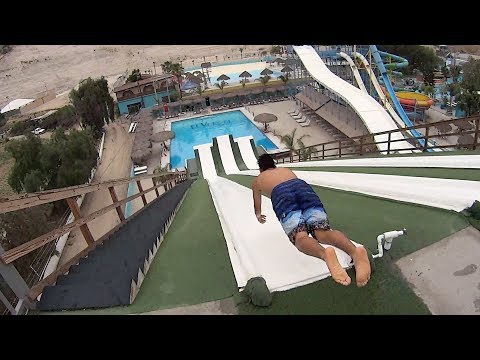 Slip N Fly Water Slide at Albercas El Vergel