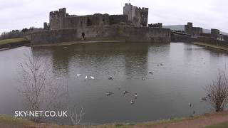 preview picture of video 'Birds of Caerphilly Castle Birdwatching, UAS aka Droned'