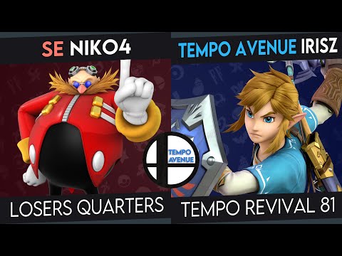 Tempo Revival 81 - IrisZ (Link) Vs. SE | Niko4 (Mii Brawler) - Losers Quarters - Smash Ultimate