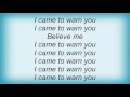 Augie March - Believe Me Lyrics
