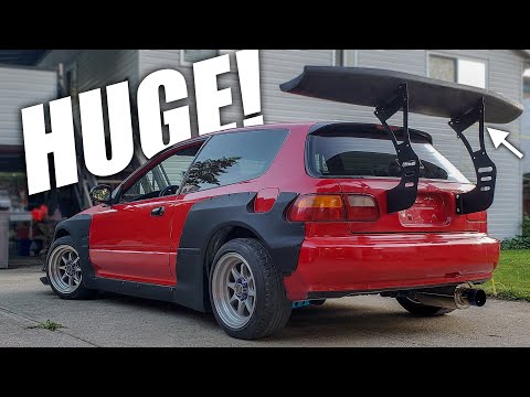 BIG WING INSTALL EG CIVIC!