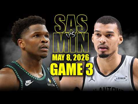 San Antonio Spurs vs Minnesota Timberwolves Full Game 3 Highlights - May 8, 2026 | NBA Playoffs