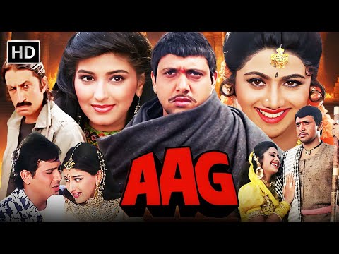 Aag (1994) 🔥 Full Action Comedy Movie | Govinda & Kader Khan | HD