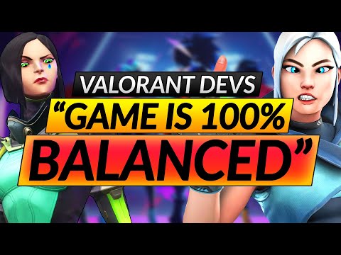 Valorant Devs: "The Game is Perfectly 100% BALANCED BTW" - CRAZY Changes - Update Guide