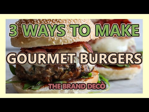 1 MINUTE RECIPE: 3 Ways to MAKE GOURMET BURGERS | Hamburger Recipe | AMERICAN WAY | EASY RECIPE
