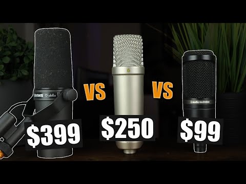 BEST MICROPHONES FOR VOCALS | Shure SM7B, Rode NT1-A & Audio-Technica AT2020