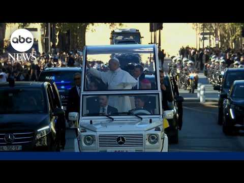 Pope Leo on historic visit to France