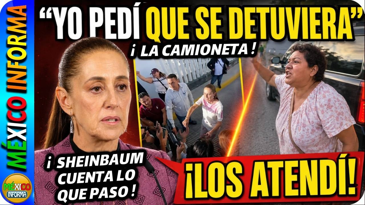 LA PRESIDENTA LO CONFIRMA. ELLA PIDIÓ QUE SE DETUVIERA LA CAMIONETA Y ESCUCHÓ A LA SEÑORA GROSERA.