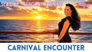 Elegant Night & Late Night Chaos 🍸💃 Carnival Encounter Girls’ Cruise | Sea Day Vlog