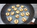 Mini chocolate chip cookies without oven cook in frying pan