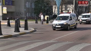В Ірпені патрульне авто муніципальної варти з гучномовцем інформує про карантин