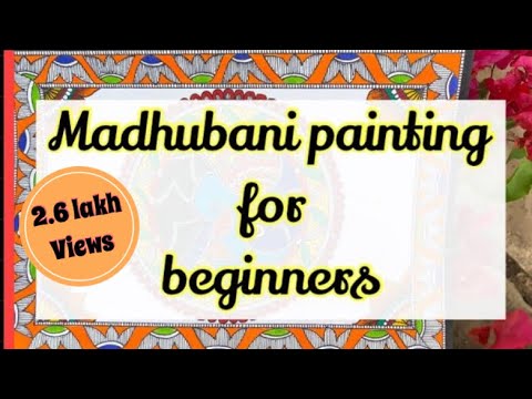 madhubani painting for beginers tutorial by trivenika