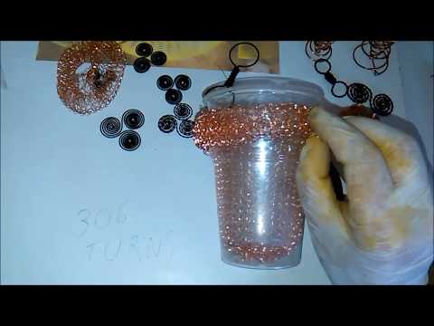 How to make a health cup with kitchen copper scrubber, tutorial, free plasma technology for healing Video