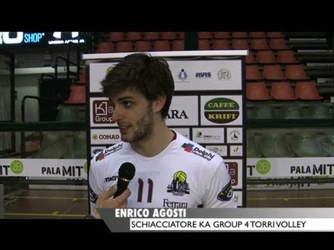 Telestense intervista ad Enrico Agosti schiacciatore KA Group 4 Torri volley Ferrara