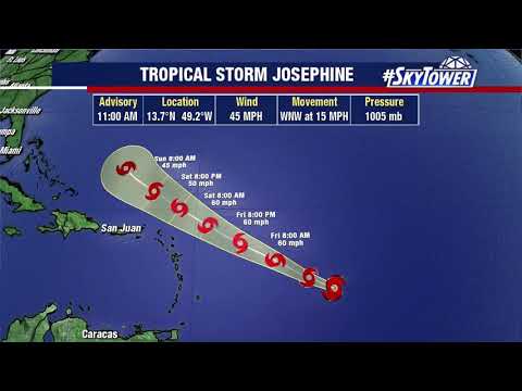Tropical weather forecast & Josephine update: August 13, 2020