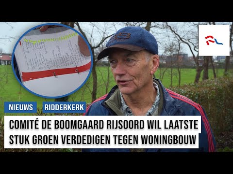 Actievoerders boomgaard Rijsoord halen handtekeningen op tegen bebouwing