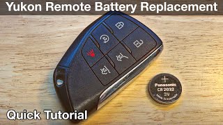 2021-2024 GMC Yukon Remote Battery Replacement Tutorial