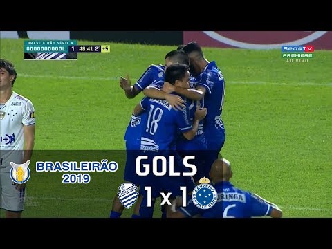 Gols - CSA 1 x 1 Cruzeiro - Brasileirão 2019