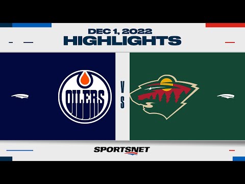 NHL Highlights | Oilers vs. Wild - December 1, 2022