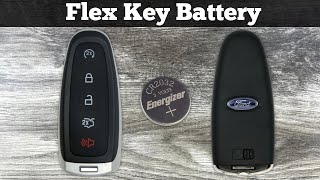 How To Replace Ford Flex Key Fob Battery 2013 - 2019 Change Replacement Flex Remote Fob Batteries