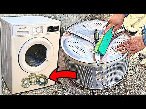 Front Load Washing Machine Fix: Drum Clean, Bearing Change & Assembly!