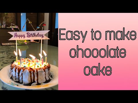 Made a Cake for my Dad’s Birthday 🎂 | Easy to make chocolate cake recipe
