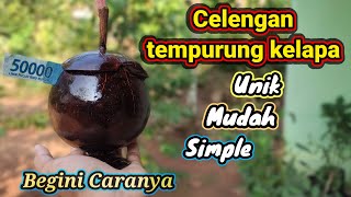 Download lagu Membuat Celengan Unik dari tempurung kelapa | Ide Kreatif DIY mp3