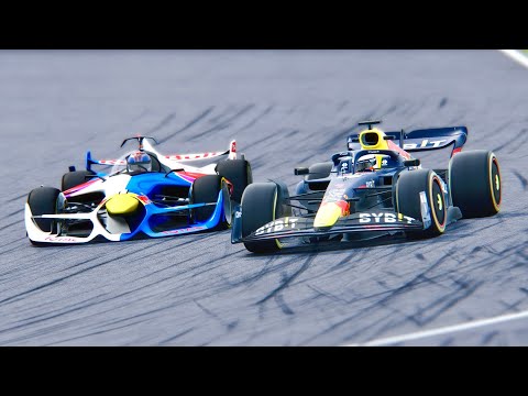 Red Bull F1 2025 Concept vs Red Bull F1 2022 at Zanvoort