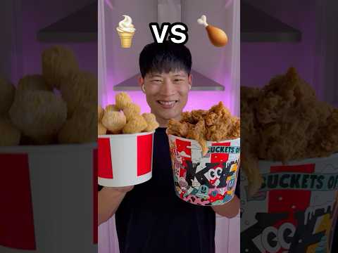FAKE Ice Cream Chicken 🍦 vs REAL Kentucky Fried Chicken 🍗