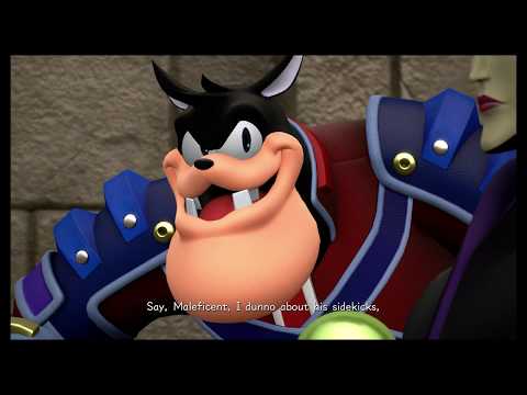 Kingdom Hearts 3 - Olympus Thebes / Agora: Team Saves Little Girl, Maleficent & Pete Cutscene (2019)