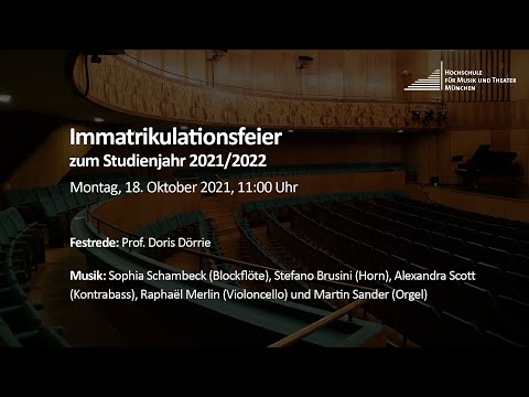 Immatrikulationsfeier zum Studienjahr 2021/2022