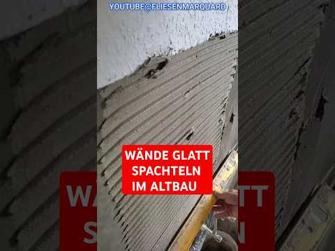 Filling a wall straight in an old building #diy #instructions