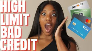 Best High limit credit Cards for Bad Credit | Credit Card Tips and Tricks!