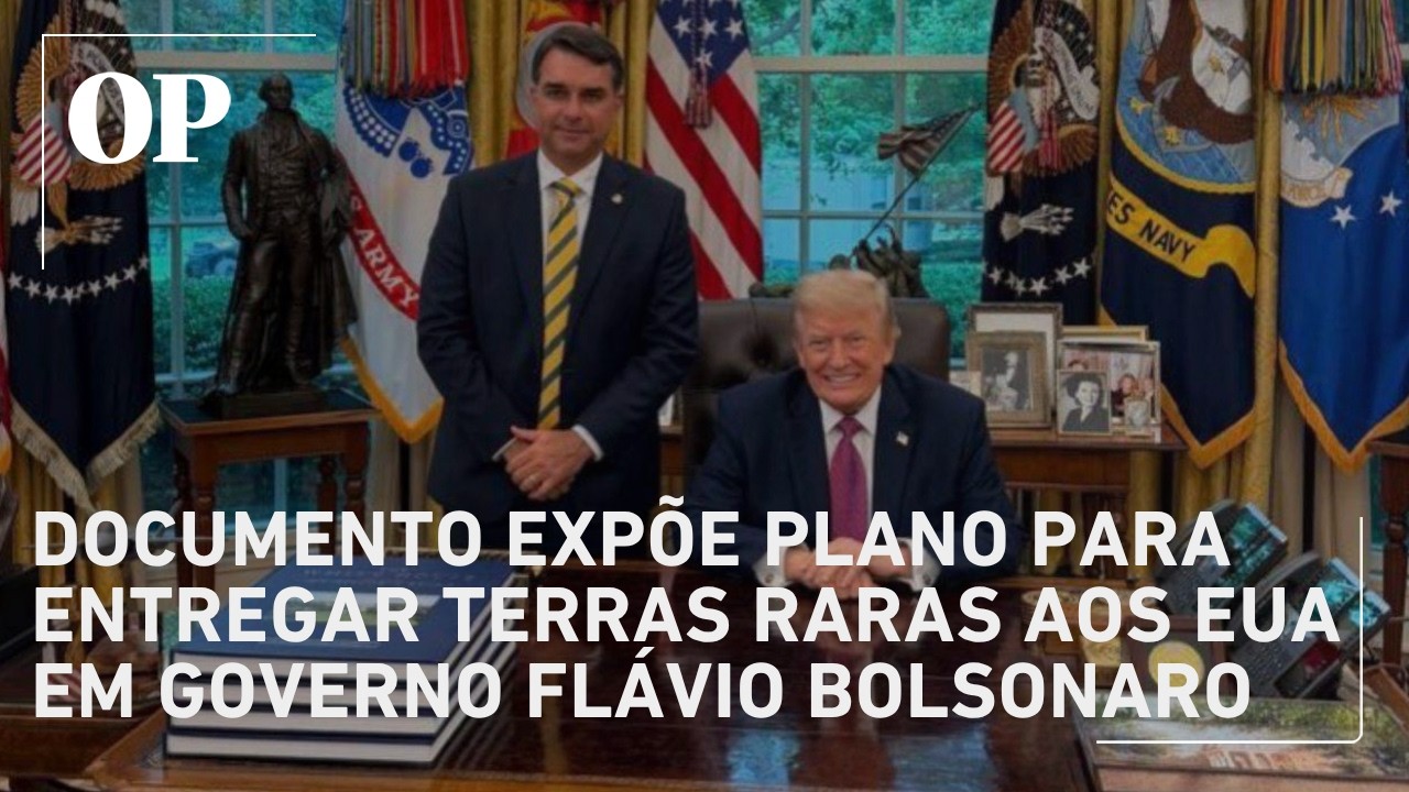 Documento revela plano para entregar exploração de terras raras aos EUA em governo Flávio Bolsonaro