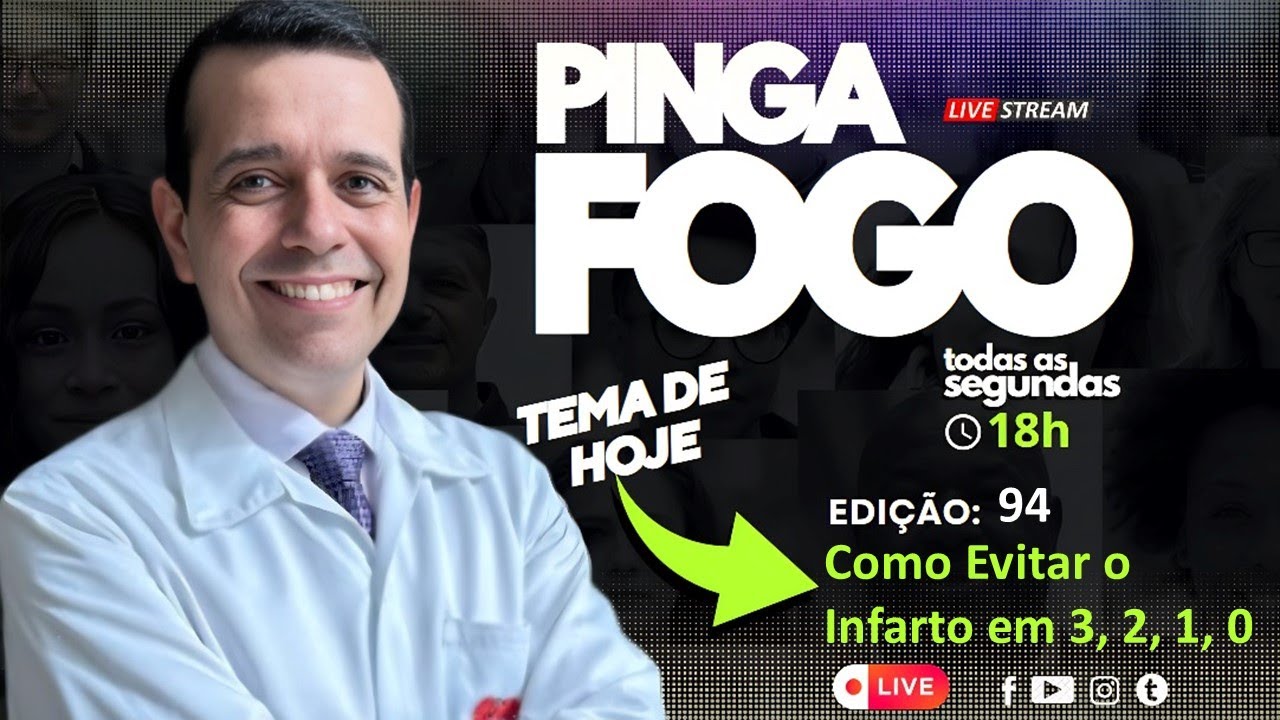 Live 94 - Como Evitar o Infarto em 3, 2, 1, 0 | Pinga Fogo Ao Vivo.