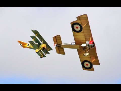 "DAWN PATROL" GIANT 1/3 SCALE MULTIPLE RC WW1 SCOUT / FIGHTERS DISPLAY- WILLIS WARBIRDS MEET - 2017