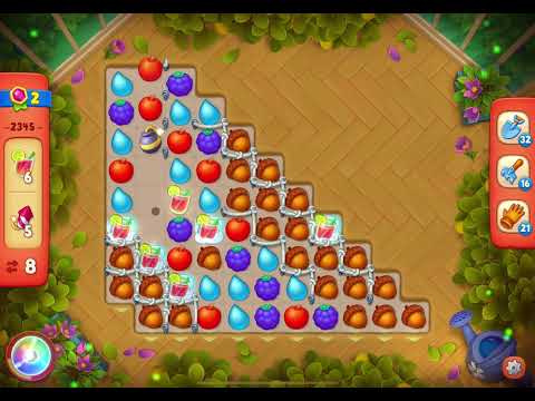 GardenScapes Level 2345 no boosters (12 moves)