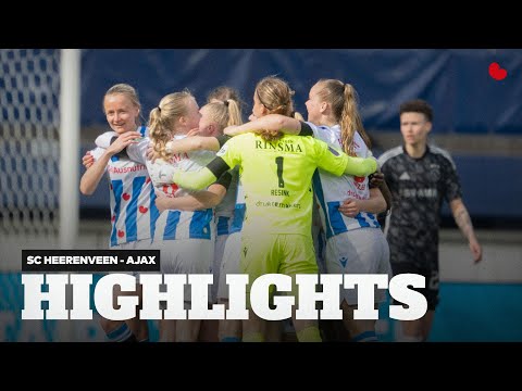 𝐖𝐈𝐍𝐒𝐓 in het Abe Lenstra stadion | Highlights sc Heerenveen Vrouwen - Ajax Vrouwen