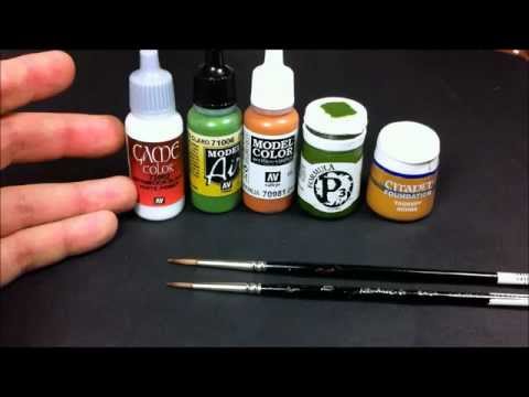 Mini Painting Part 1 - Paints and Brushes