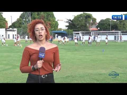 O DIA NEWS 15 01 2020  Flamengo reconhecendo o campo da estreia do campeonato piauiense