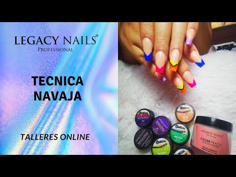 TECNICA NAVAJA │ TALLER DE UÑAS ONLINE│ LEGACY NAILS