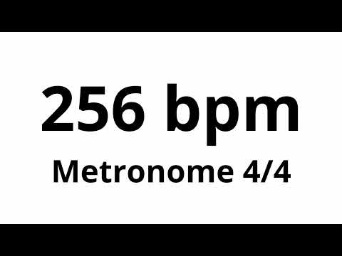 256 bpm tempo ' metronome ' 4/4