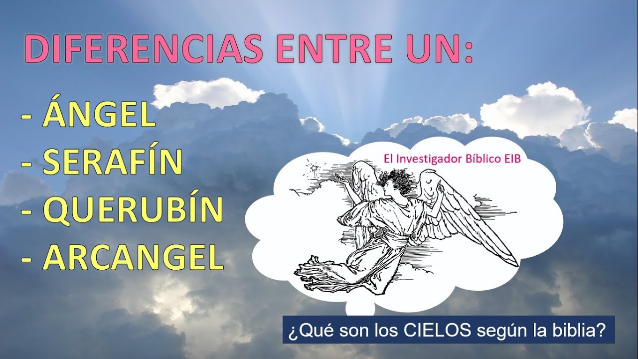 Diferencias entre un: ÁNGEL, SERAFÍN, QUERUBÍN, ARCÁNGEL ¿Qué son los CIELOS según la biblia?