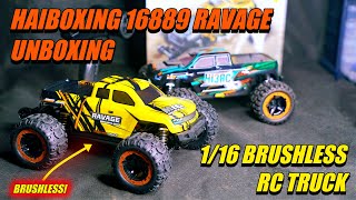 Haiboxing Ravage 16889 1/16 Brushless RC Truck Unboxing - Best RC Car Under $100