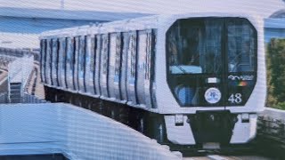 東京ビッグサイト駅でゆりかもめ７３００系開業３０周年記念マーク付の撮影成功しました❗